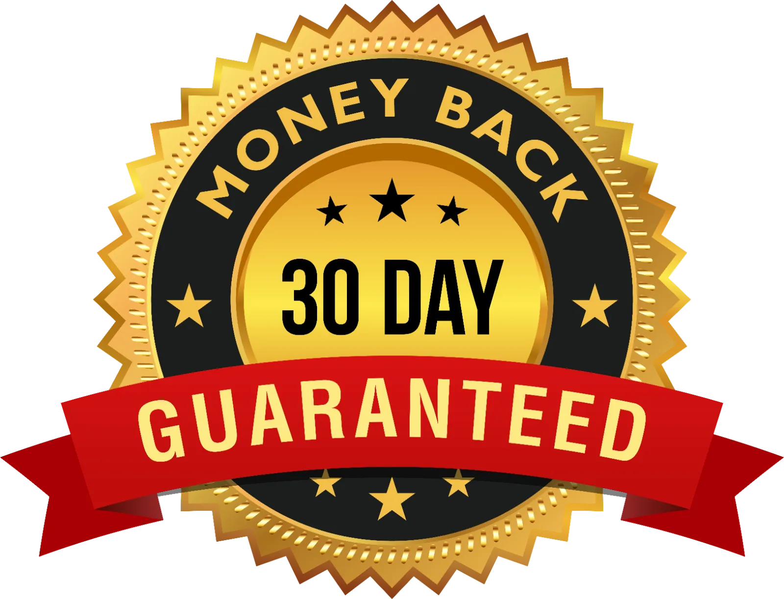 30-day money-back guarantee seal