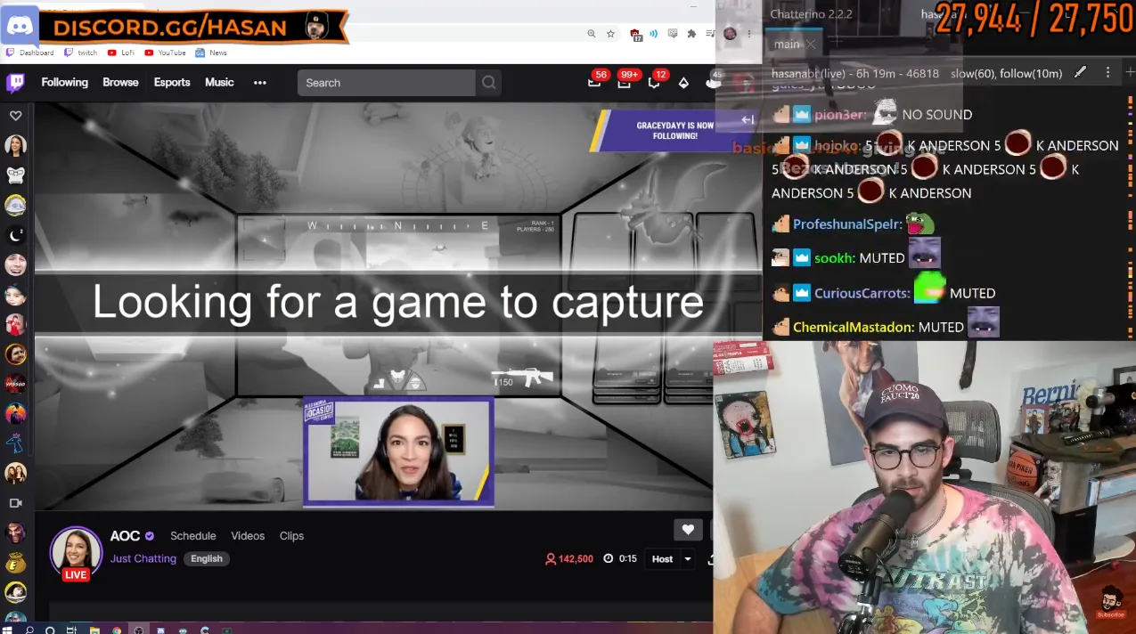 ‘Among Us’ stream still with AOC and Omar, October 2020