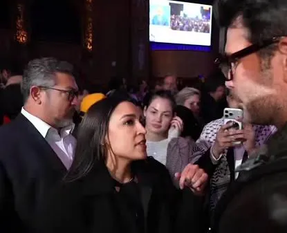 AOC and Piker at Mamdani’s election night, November 2025