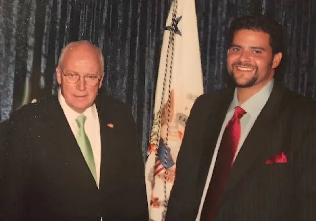 Dylan Jovine with Vice President Cheney